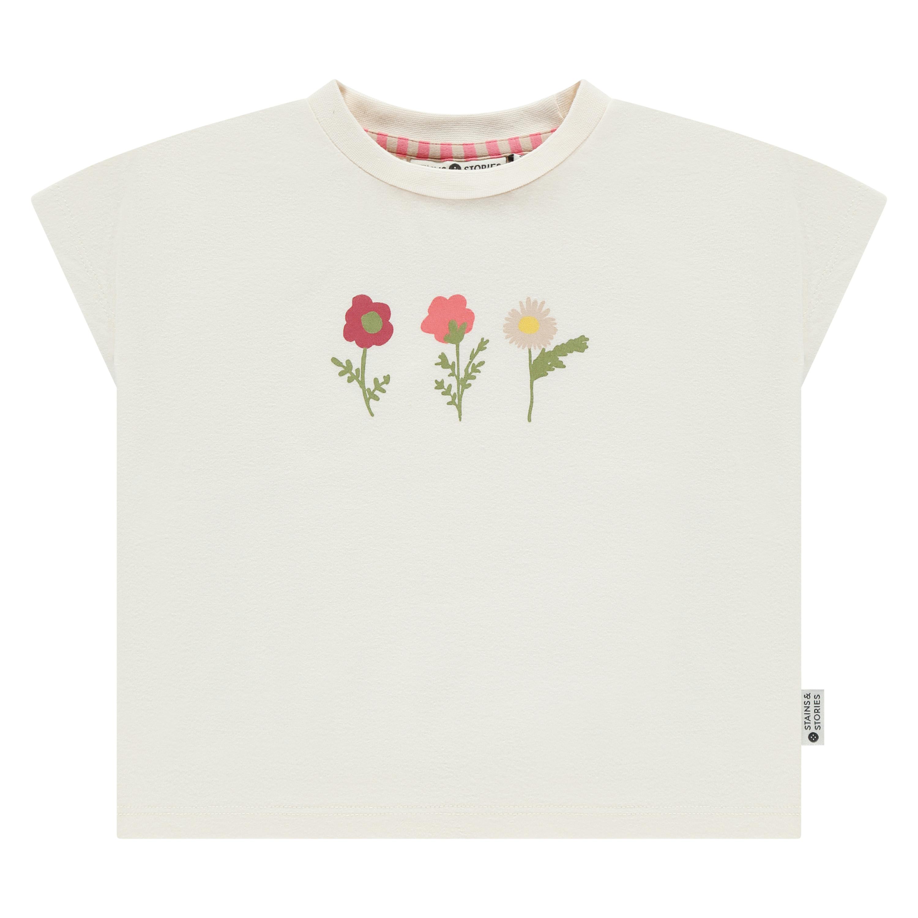 Flower Print Boxy T-Shirt