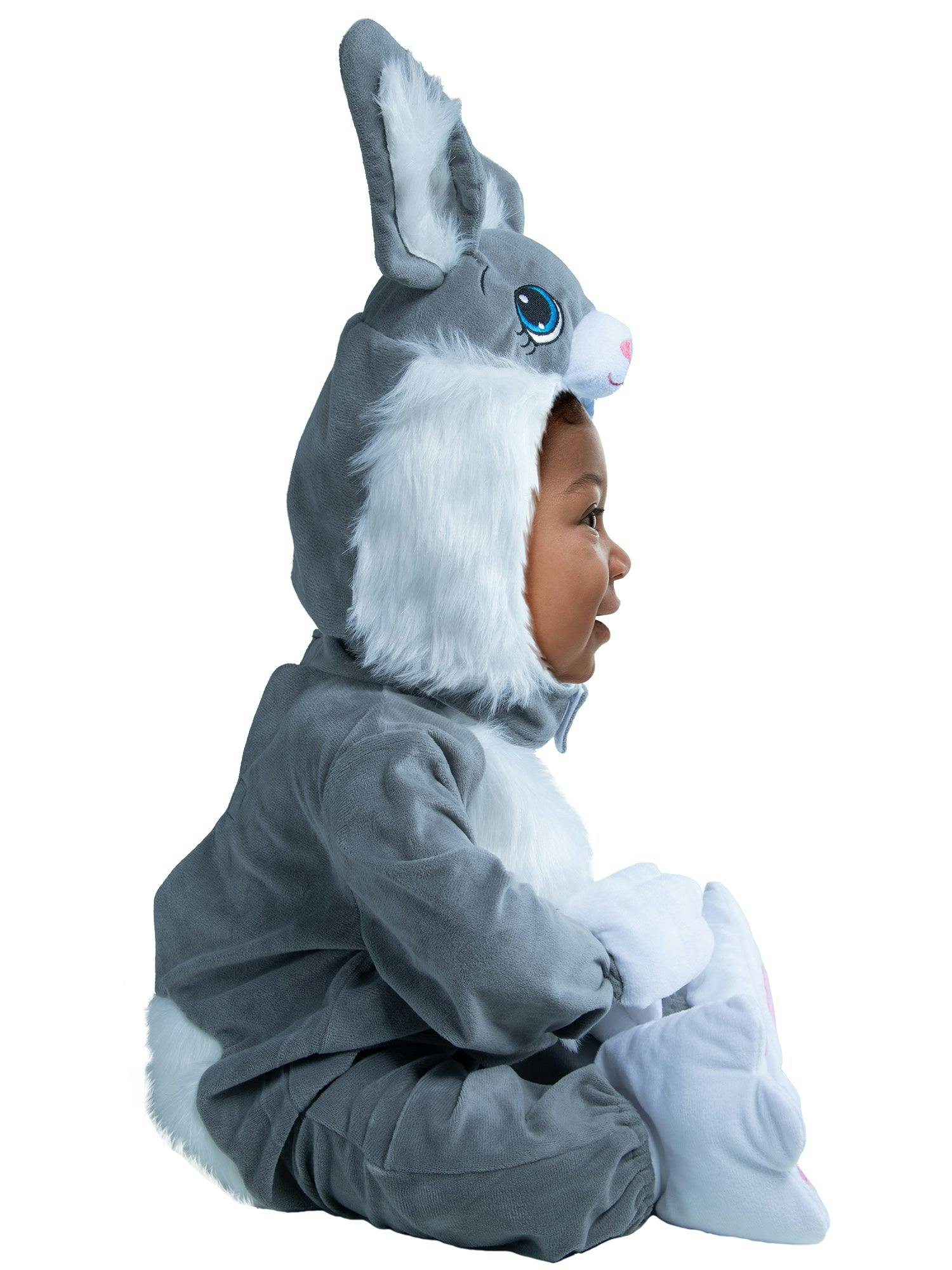 Gray Fluffy Bunny Costume for Babies and Toddlers
