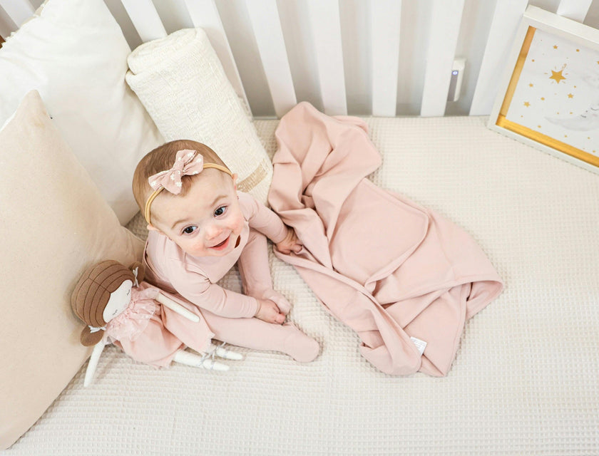 Embroidered Yoke Footie and Beanie Set