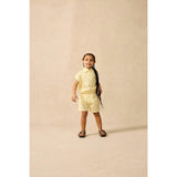 Organic Collar Summer Top in Buttercup