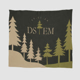 Custom Personalized Sustainable Knit Throw Blanket Winter Holiday Gift | Wedding - Pine