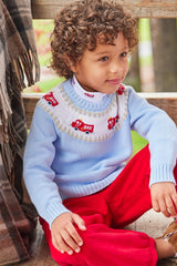 Printed Turtleneck - Fire Trucks