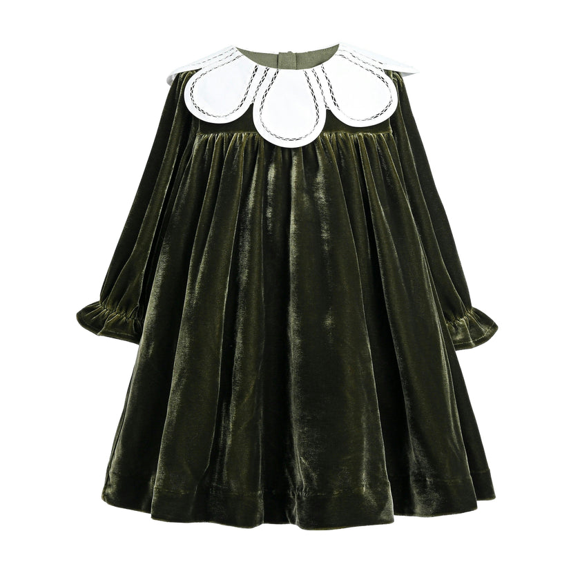 Olive & Petal Velvet Dress