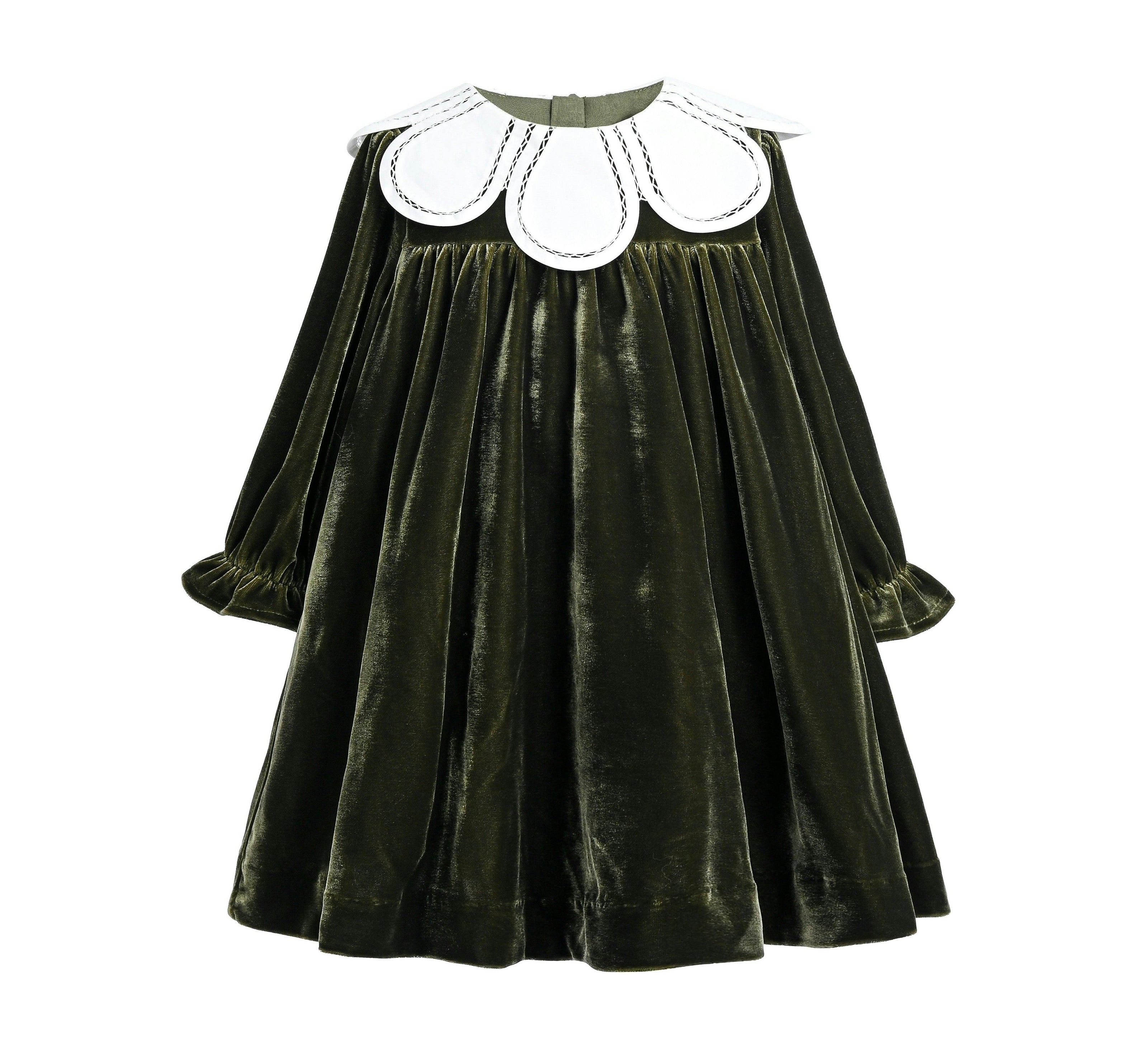 Olive & Petal Velvet Dress