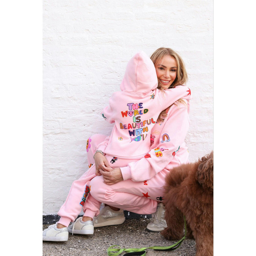 Women's Doodle Art Set Pink Pink