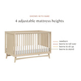 Babyletto Peggy 3-in-1 Convertible Crib with Toddler Bed Conversion Kit