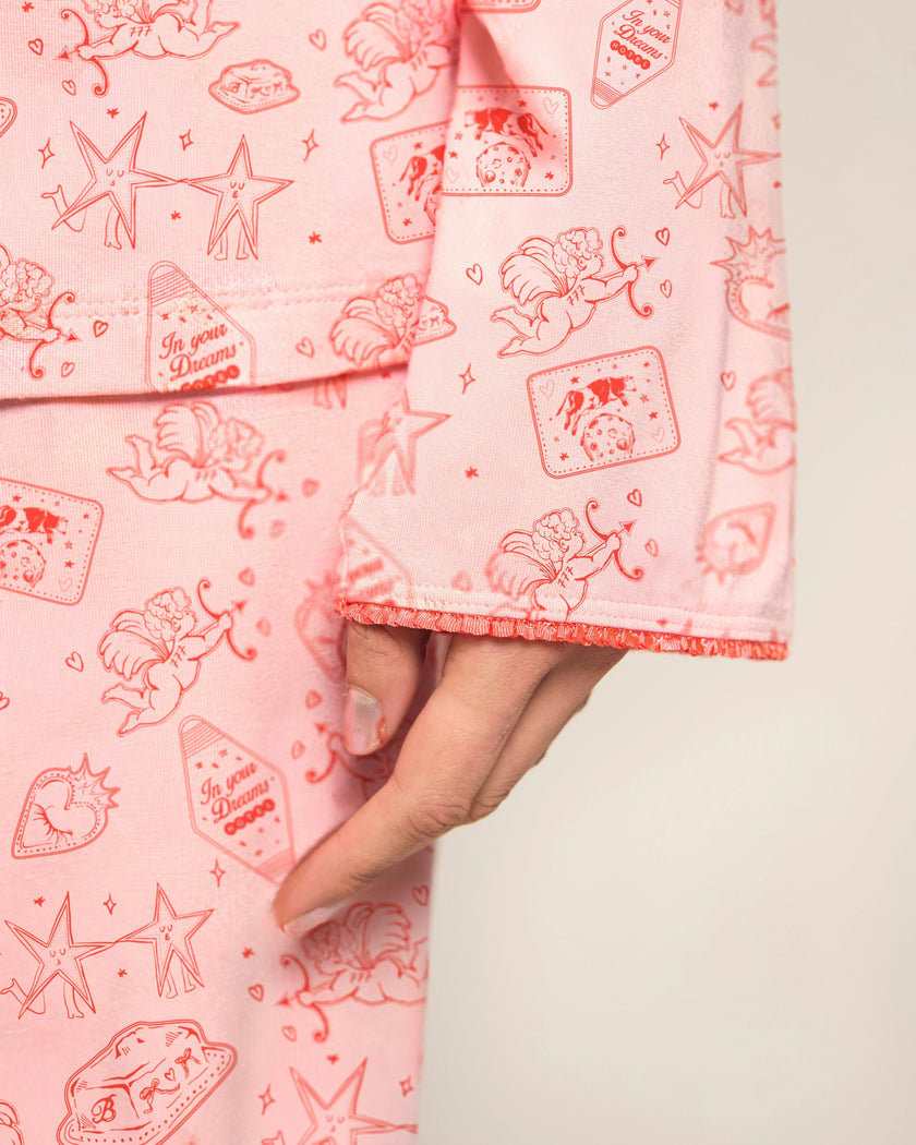 Blush Ruffle Pajama Top