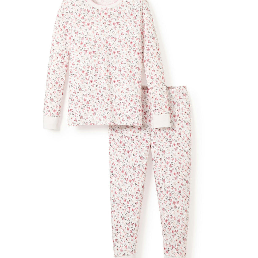 Kid's Pima Snug Fit Pajama Set in Dorset Floral