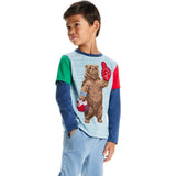 Kids Color Blocked Graphic Tee
