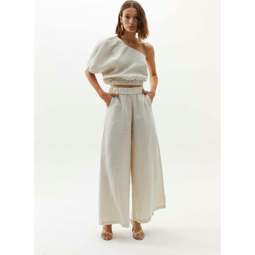 Cape Linen Pants - Natural