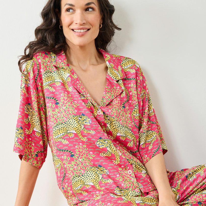 Bagheera - Eco Satin Wildest Dreams Set - Hot Pink