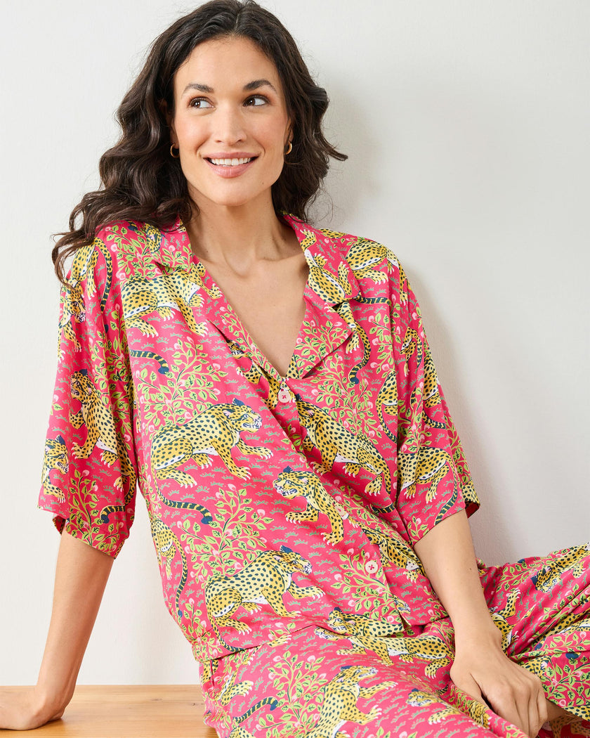 Bagheera - Eco Satin Wildest Dreams Set - Hot Pink