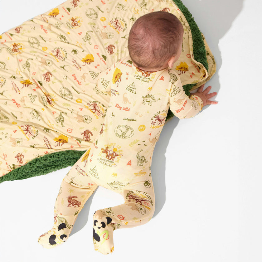 Jurassic Park: Origins Bamboo Sherpa Blanket
