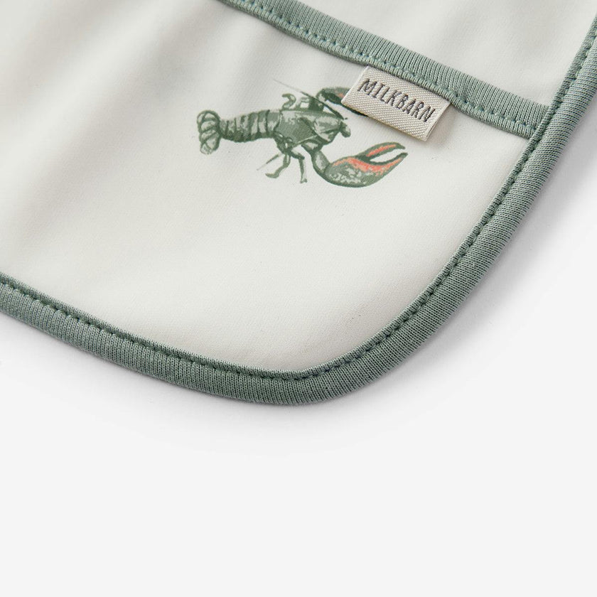 Mint Lobster Sleeveless Pocket Bib