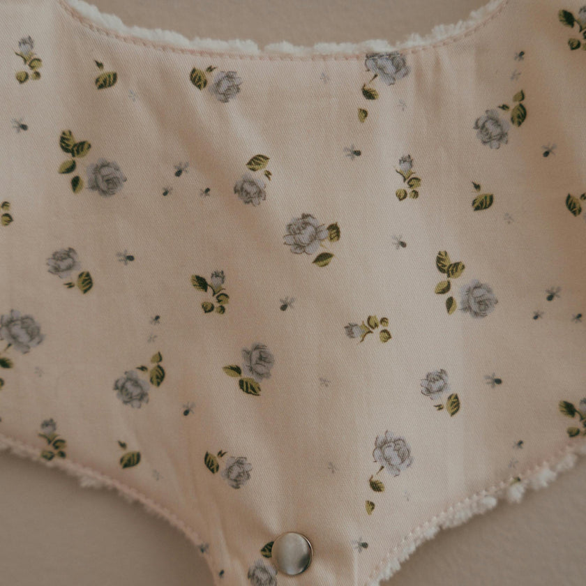 Soothe & Snap Pacifier Bib- Rosemilk Bloom