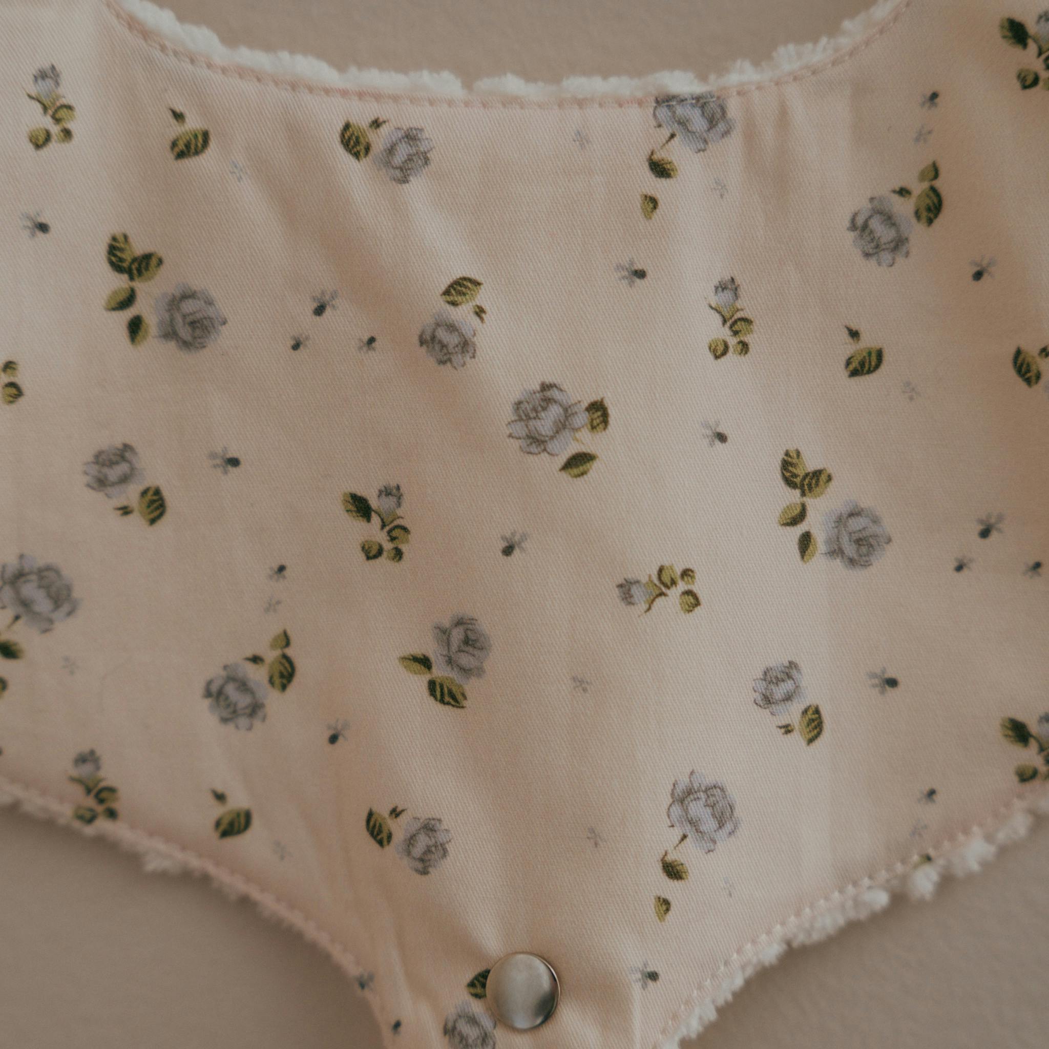 Soothe & Snap Pacifier Bib- Rosemilk Bloom