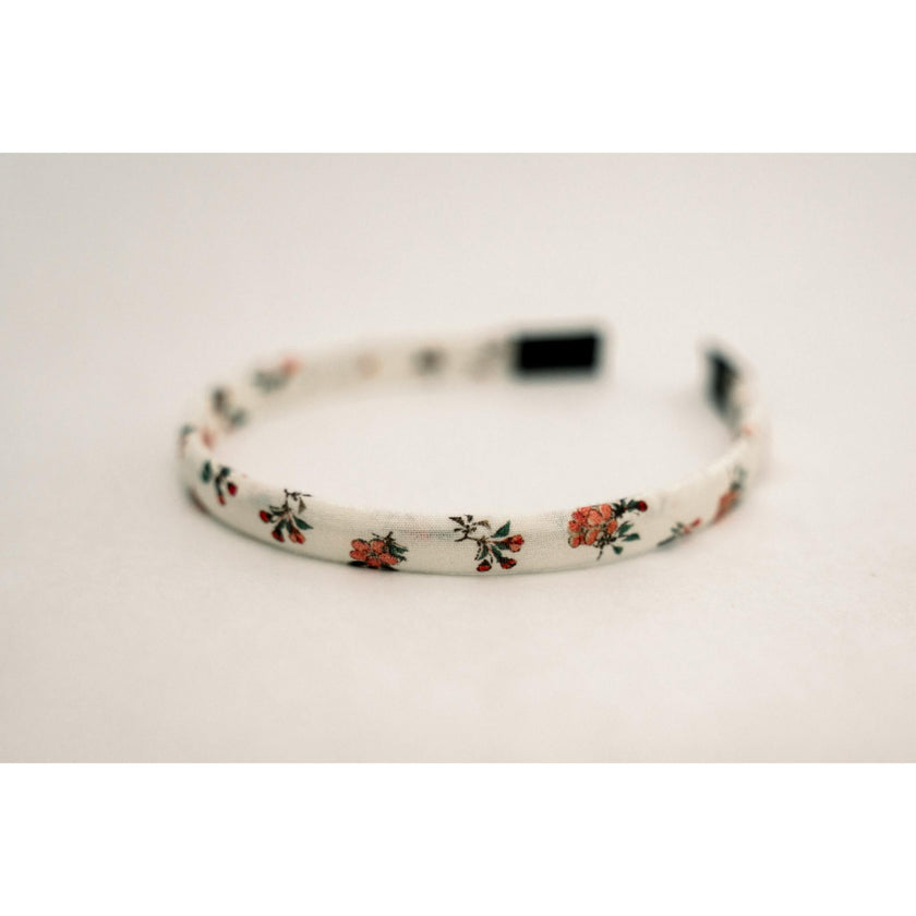 Petite Petals Headband- Red Hypericum