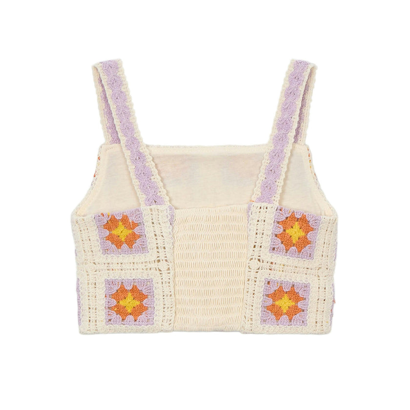 Cream Crochet Top