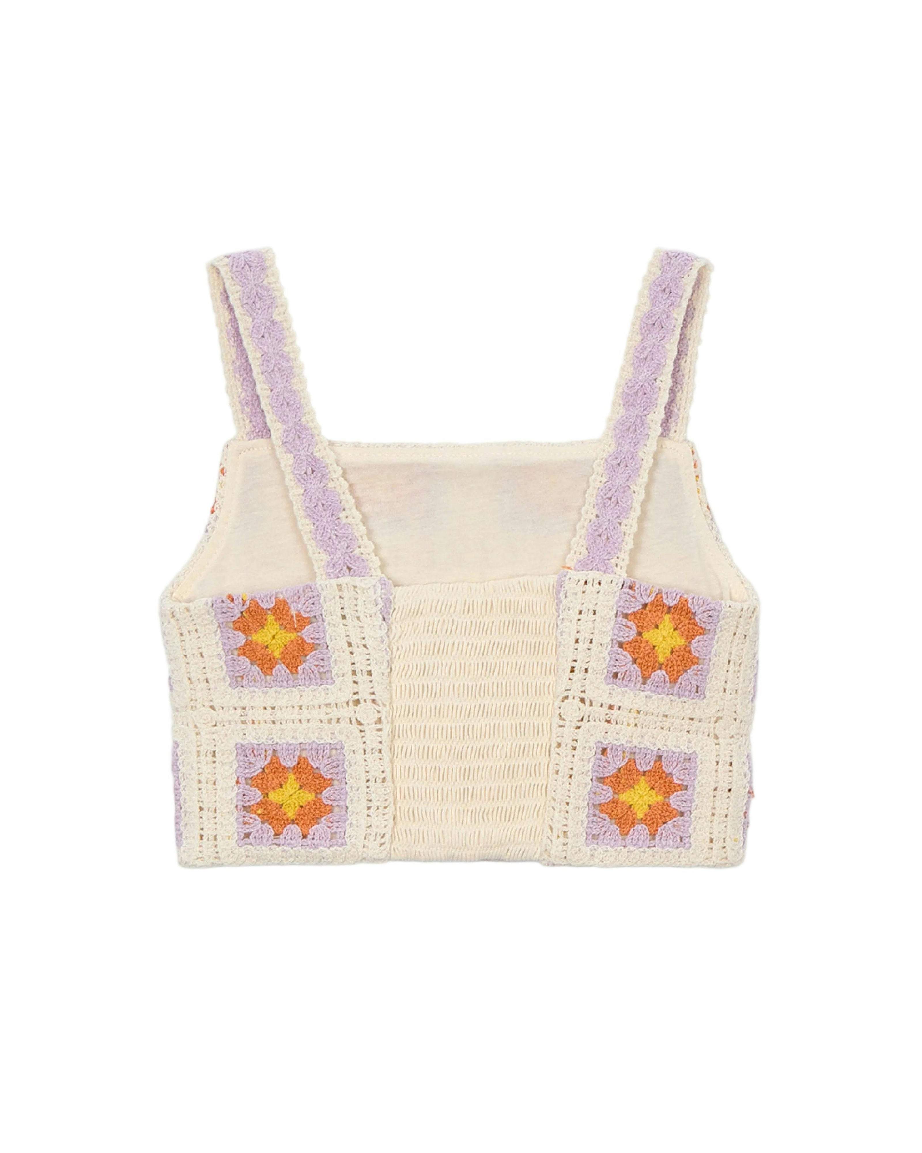 Cream Crochet Top