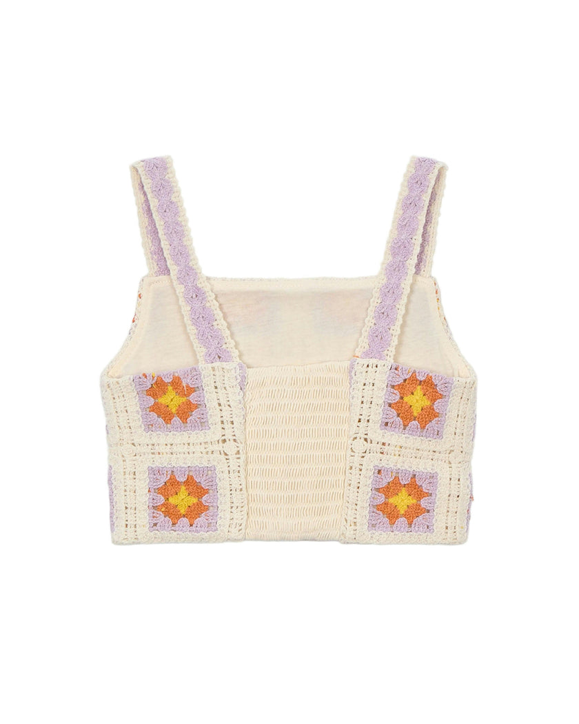 Cream Crochet Top