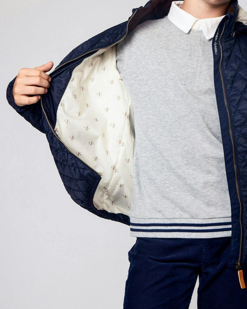 Kids Puffer Jacket in Navy Blue