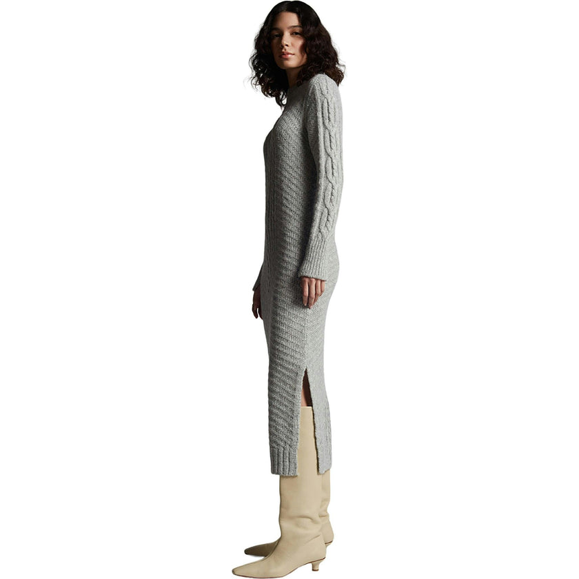 LORA SWEATER DRESS | PALE GREY