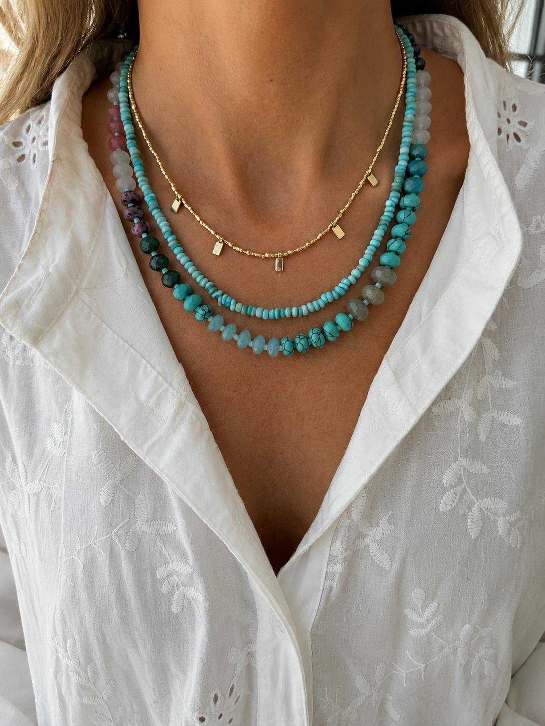Turquoise Tides Necklace Bundle (all three necklaces included)