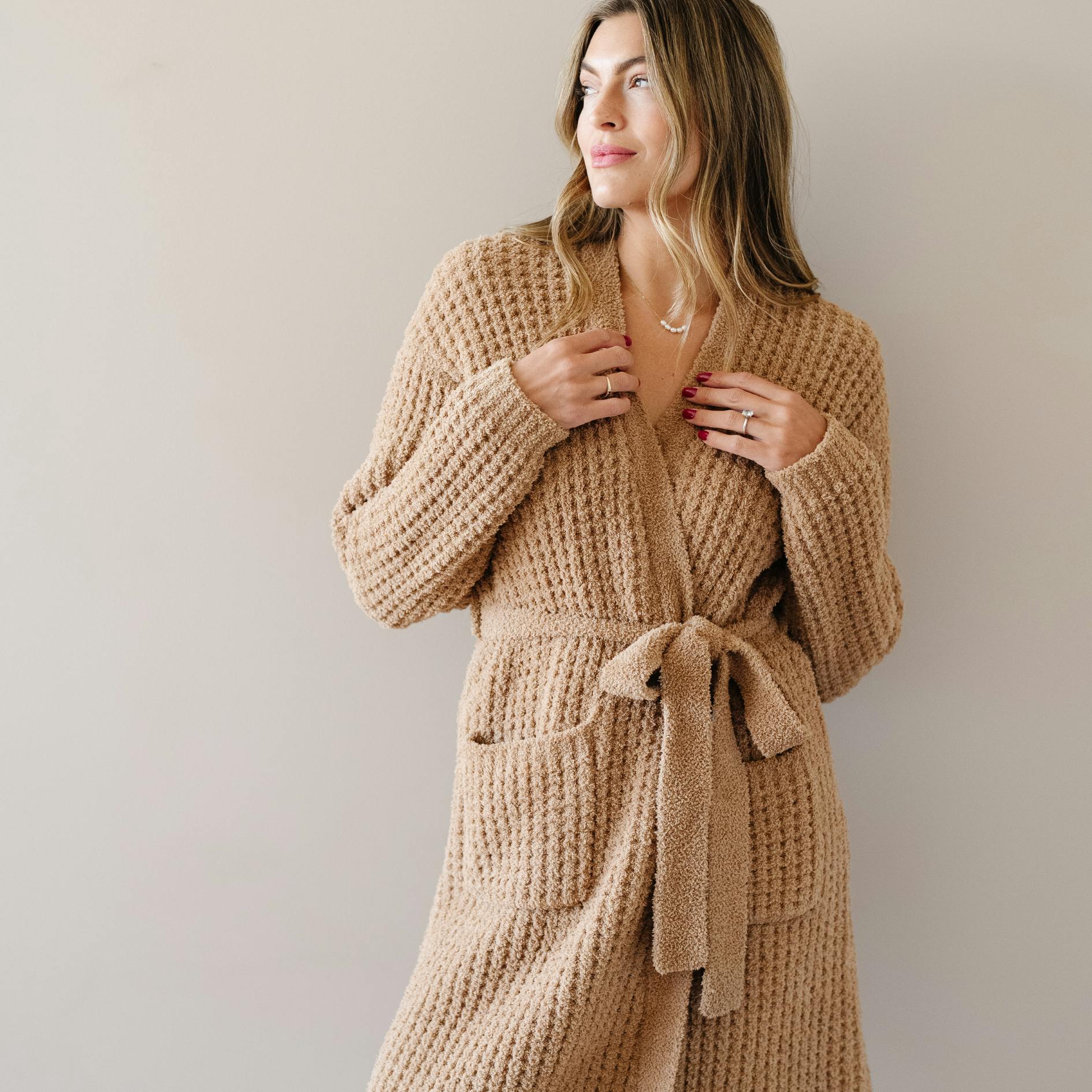 WAFFLE KNIT ROBES