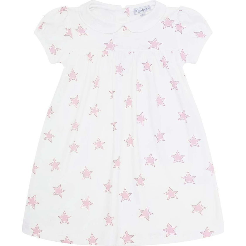 Pink Stars Print Playtime Dress