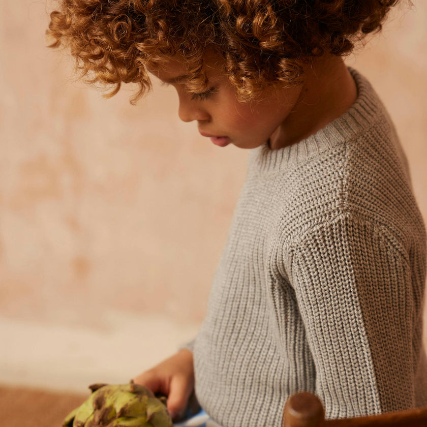 Classic Fisherman Jumper | Oxford Grey