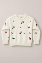 Teen Ellis Sweater in Ivory Jubilant Bloom