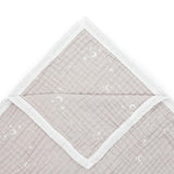 Organic Cotton Muslin Quilted Throw - Moon Dust