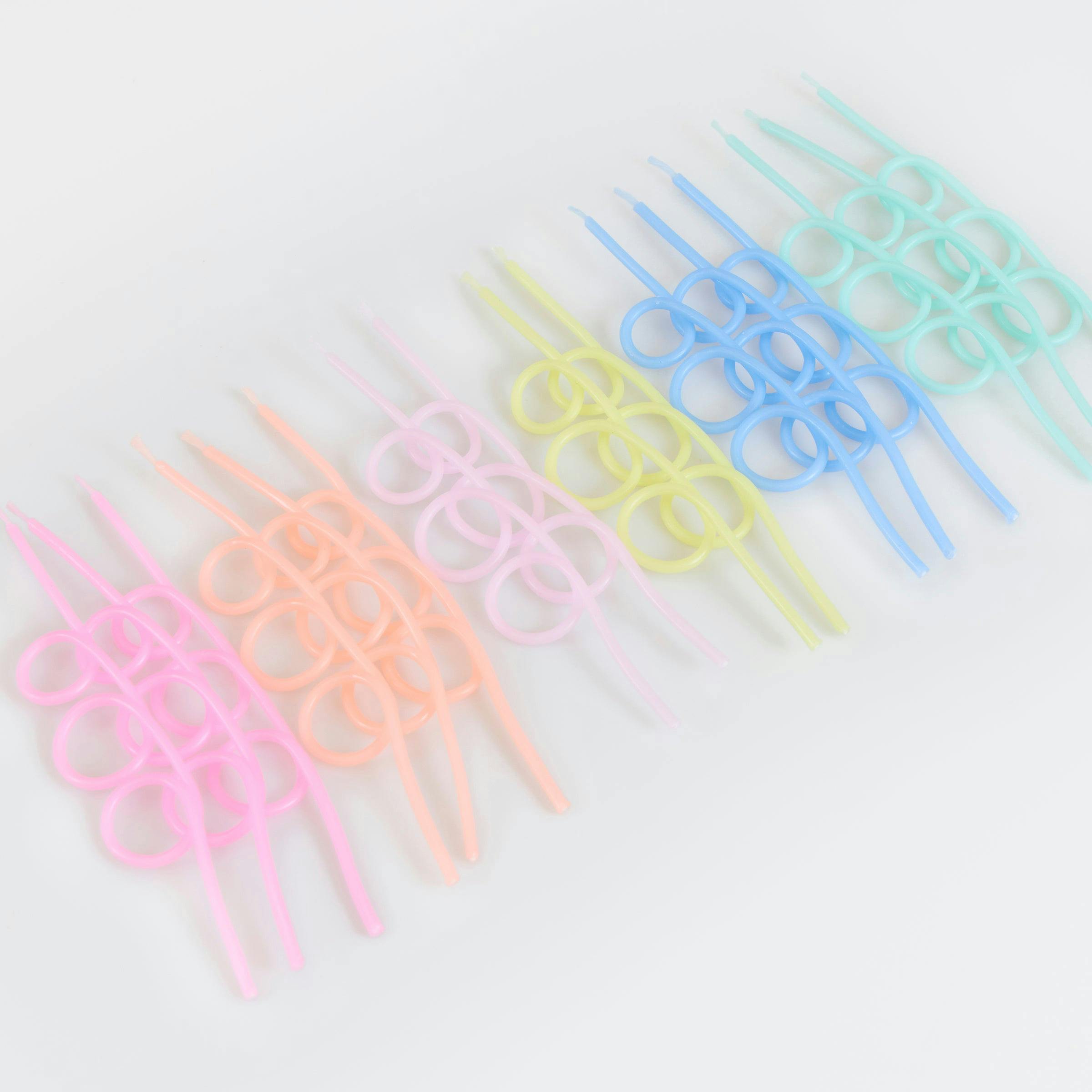 Pastel Loopy Candles
