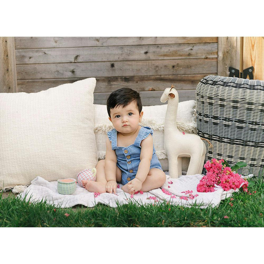 Summer Glory Girls' Romper Denim
