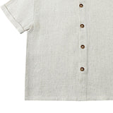 Brammie Shirt | Warm White Melange