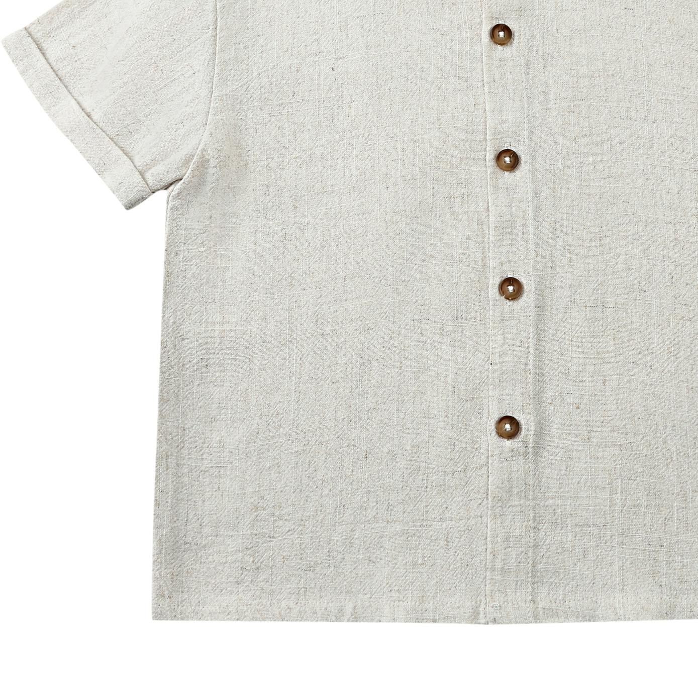 Brammie Shirt | Warm White Melange