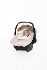 Bunting Bag For Car Seats & Strollers Pink Animal Print