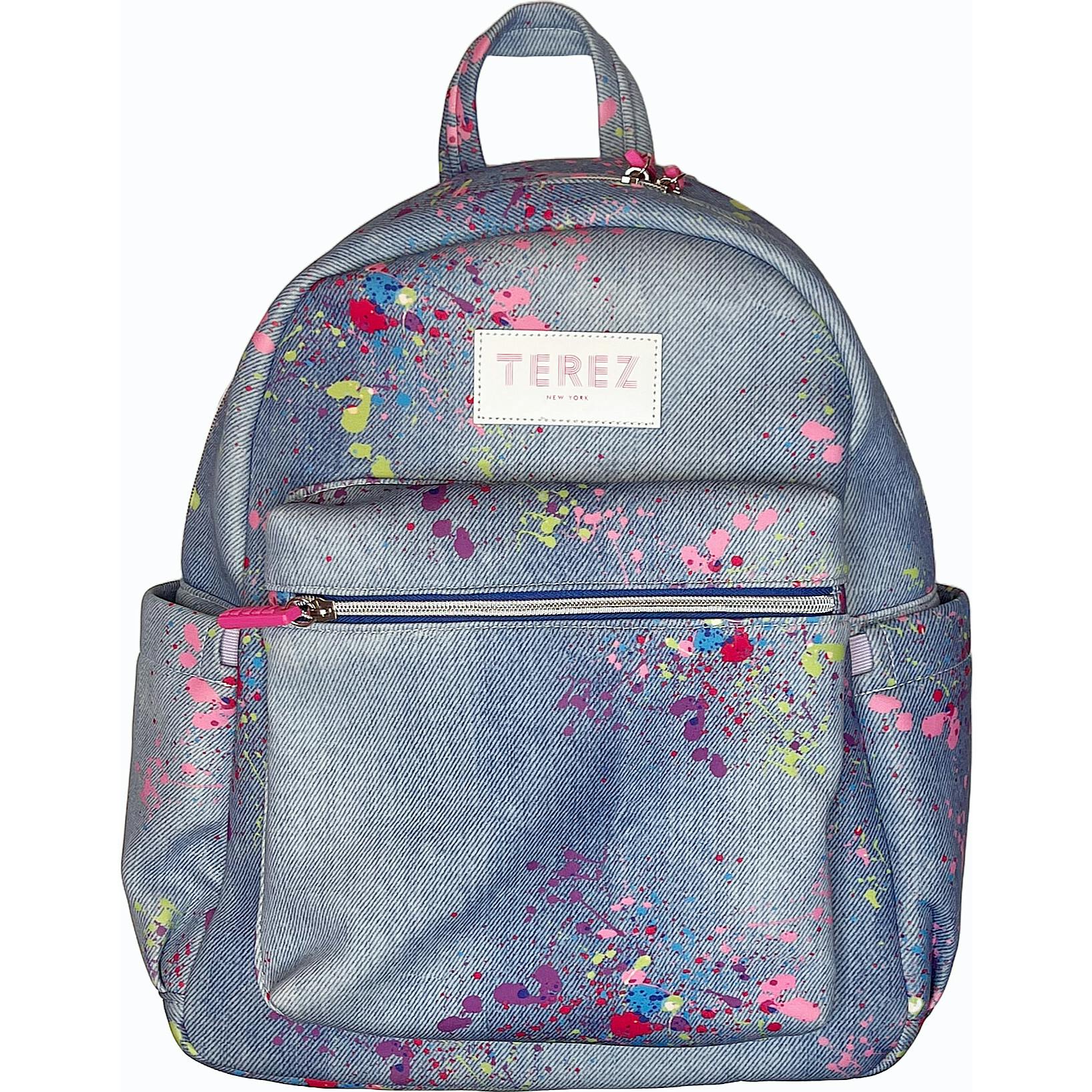 Girls Adjustable Shoulder Strap Zipper Backpack