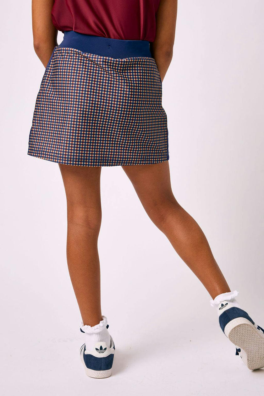gingham tennis skort