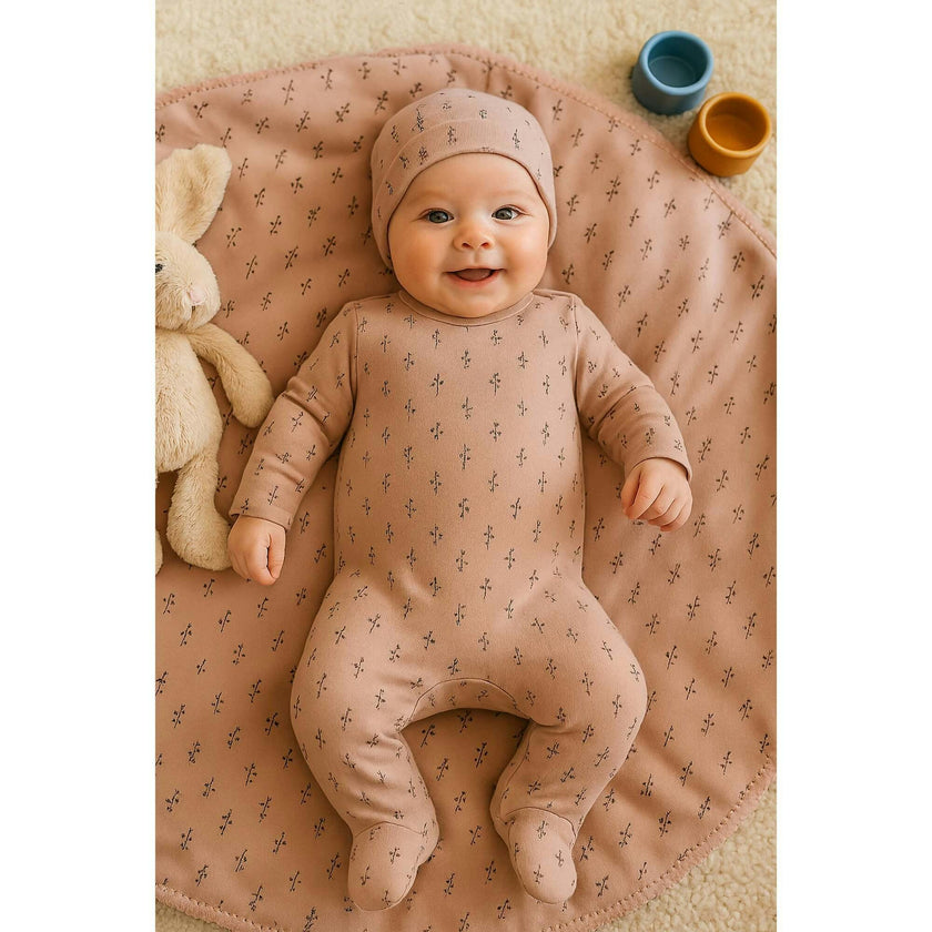 Printed Floral Footie