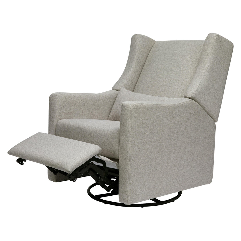 Kiwi Electronic Recliner and Swivel Glider with USB port in Performance Grey Eco-Weave