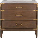 Nisha 3 Drawer Nightstand