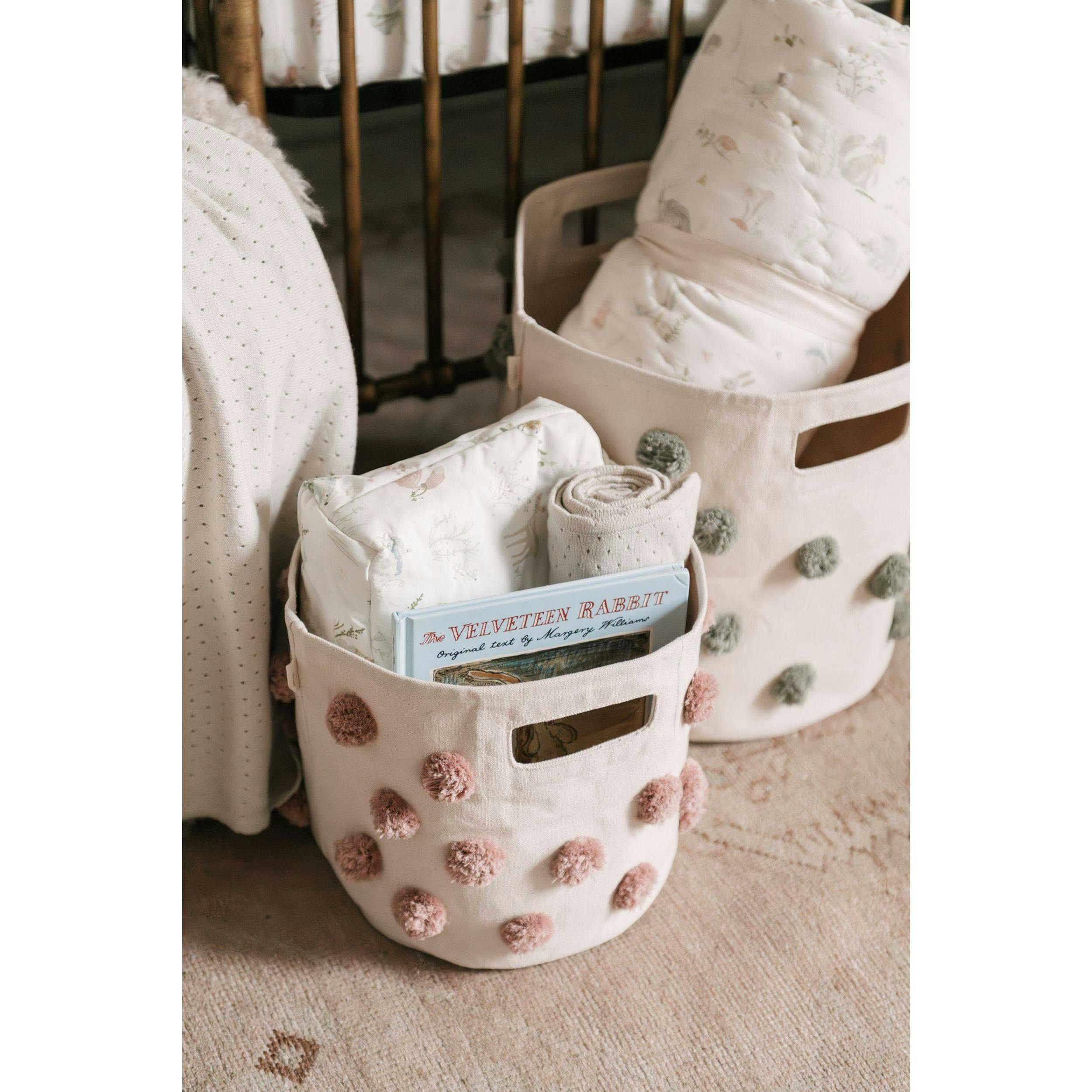 Pom Pom Basket Bin
