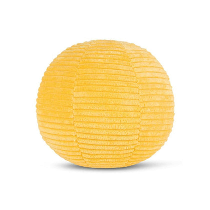 Plush Smiley Corduroy Yellow 5"