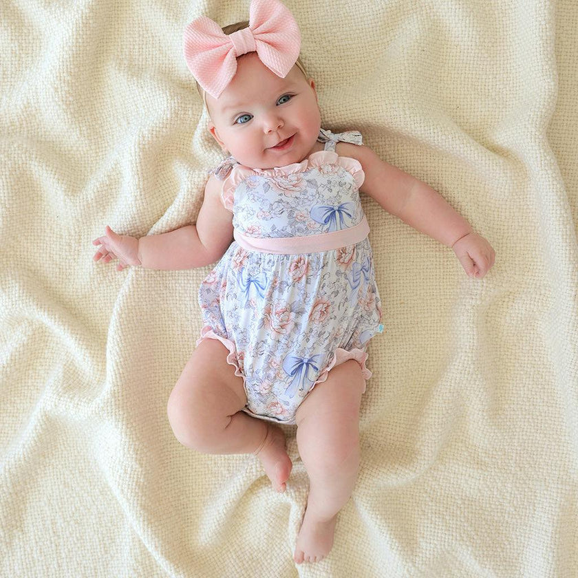 Agatha Sleeveless Bow Bubble Romper