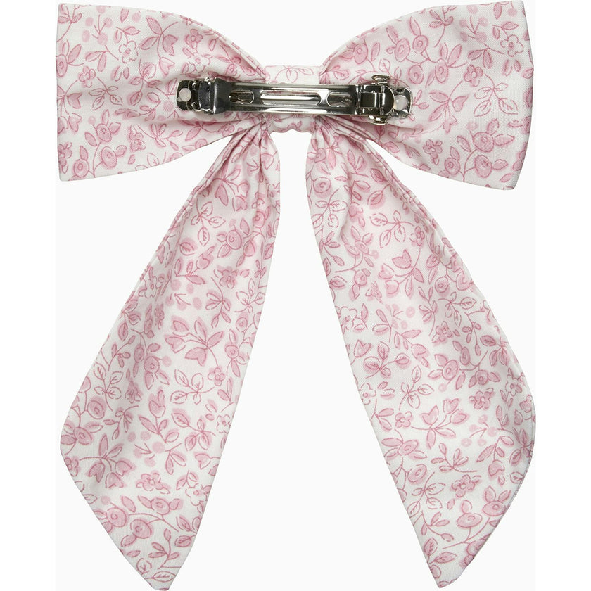 Extra Large Bow Hair Clip in Pink Floral