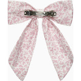 Extra Large Bow Hair Clip in Pink Floral
