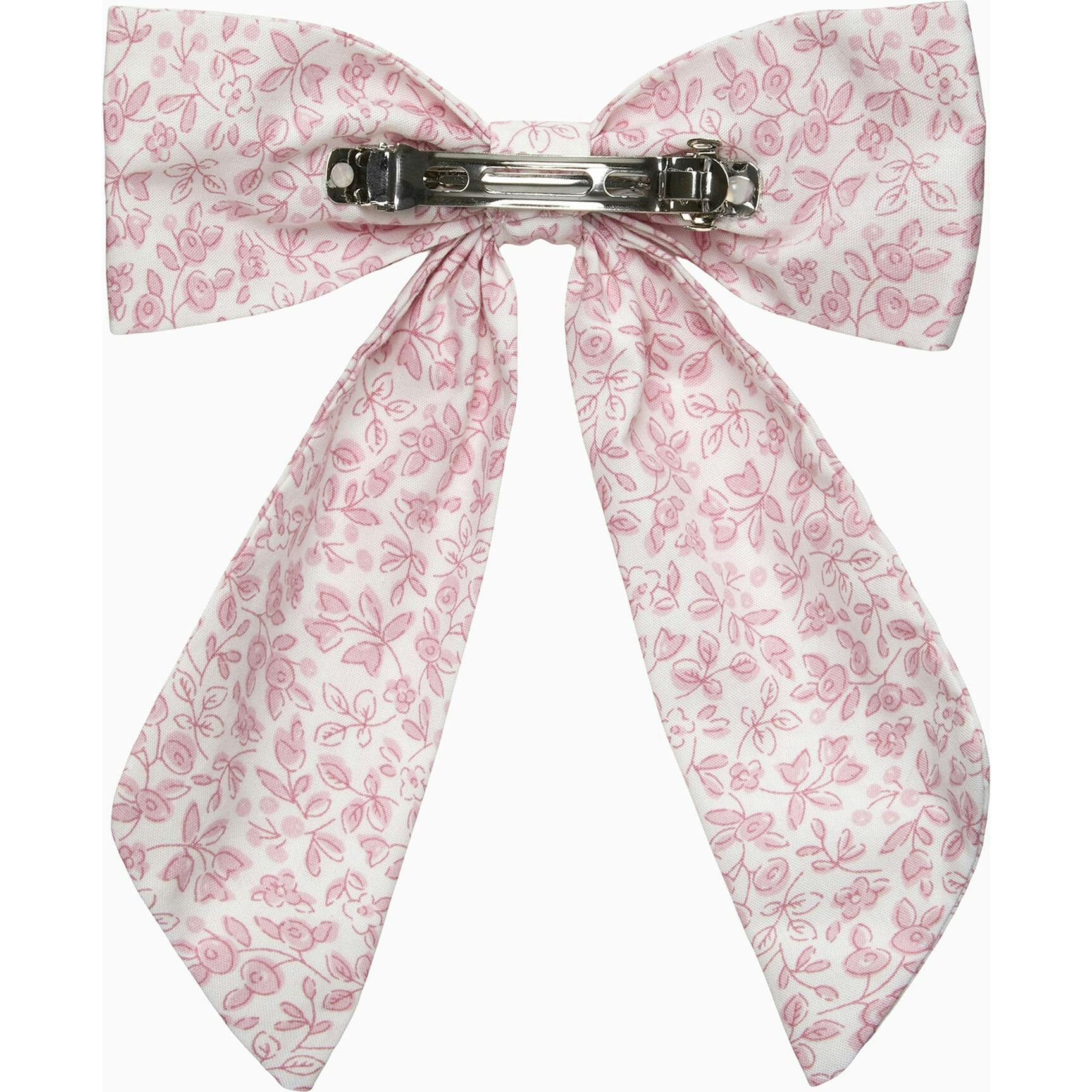 Extra Large Bow Hair Clip in Pink Floral