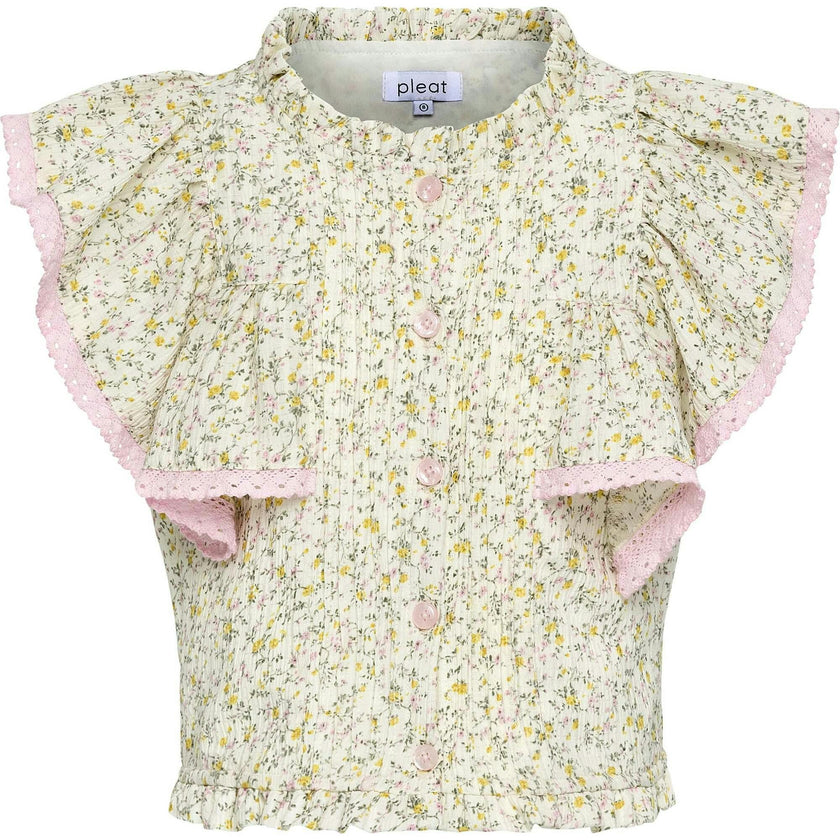 Posie Top Cream Ditsy