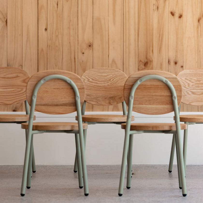 Ottie Stackable Chair - 10" Seat Height - Sage